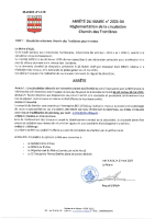 A_2025-34 / Arrêté de fermeture de la circulation – Chemin des Trottières / 26 au 28 mai 2025