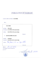 Mariage. Publication du 12-05-2025 / SOULAINE & GRAËL