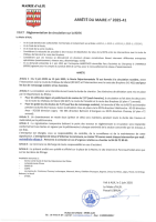 A_2025-41 / Arrêté de fermeture à la circulation de la RD76 sauf bus – Dépollution du talus / 5 au 15 juin 2025