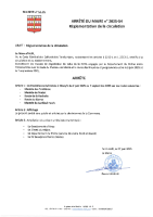 A_2025-54 / Arrêté de limitation de vitesse – Trottières – Pontet – La Rochelle – Garret / 2 juin au 7 septembre 2025
