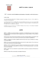 A_2025-89 / Arrêté de circulation permanent SOBECA / 2026